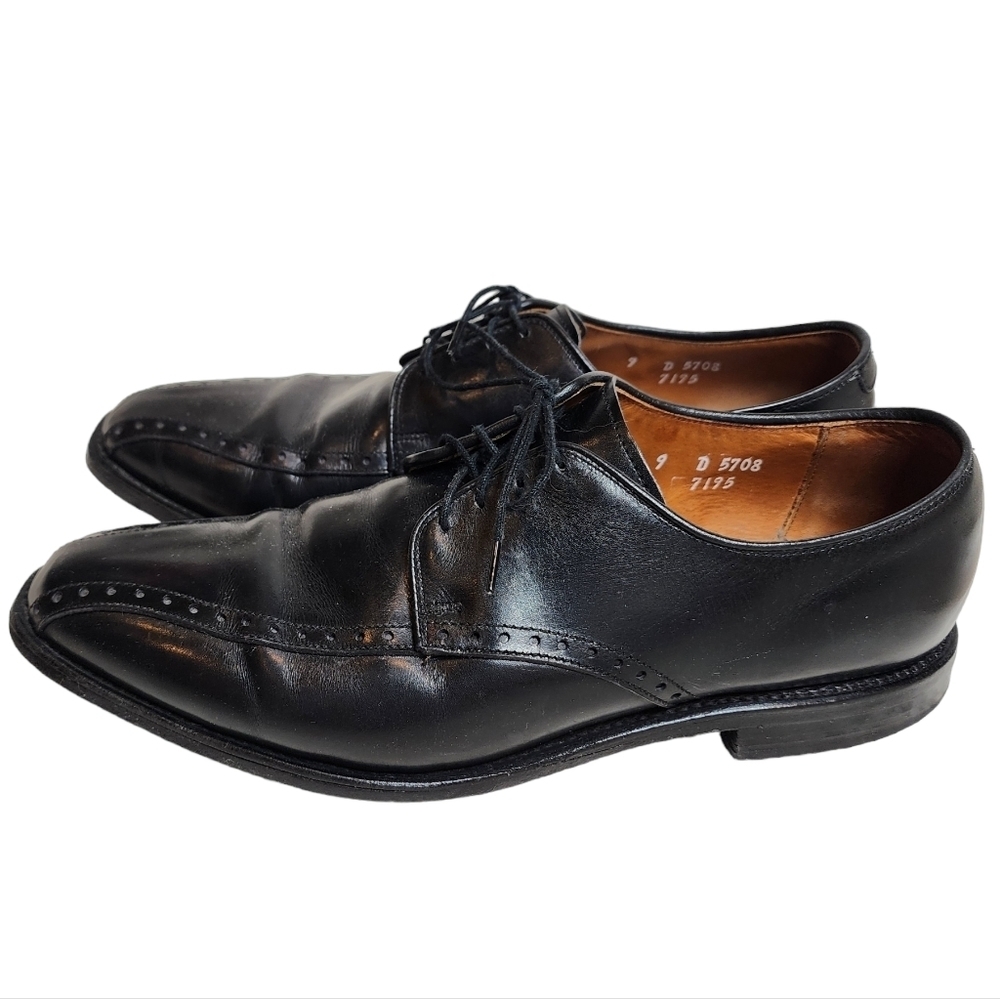 Allen Edmonds men's size 9‎ Wendell black dress oxford shoes.